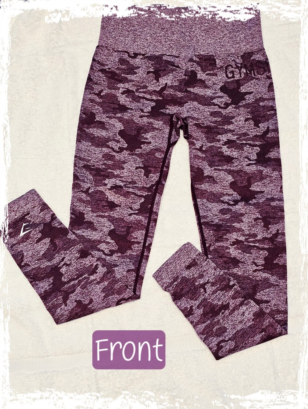 Gymshark Adapt Camo Seamless Leggings Winter Berry / Berry Red Size Small EUC